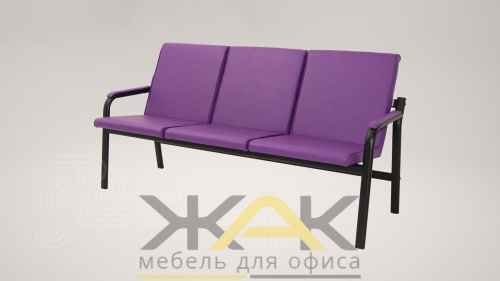 Многоместная секция Costa (3х-местная, черный муар) Многоместная секция Costa (3х-местная, черный муар)